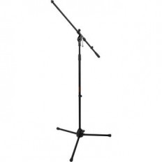 K&M Tripod Microphone Stand with Boom - Height: 43 - 79" (109.22 - 200.66cm) (Black)