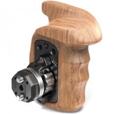 SmallRig Left-Side Wooden Grip with ARRI-Style Rosettes and Bolt-On Mount
